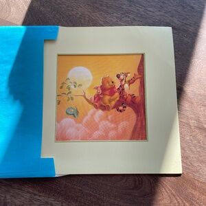 Vintage Winnie the Pooh Original Art Print Nursery Baby Kid Decor